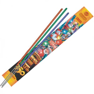 Цветной 350 мм. Бенгальские огни купить в Кизеле | kizel.salutsklad.ru