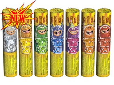 Цветной дым 25 Цветной дым купить в Кизеле | kizel.salutsklad.ru